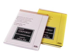 בלוק כתיבה צהוב / לבן 140 דף A-4