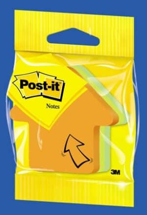 מדבקות פוסט איט בצורת חץ