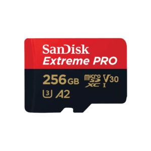 כרטיס זיכרון Extreme Pro microSDXC 200MB/s עם יכולות העברה וקריאה מהירות בעל דירוג A2 מבית SanDisk.