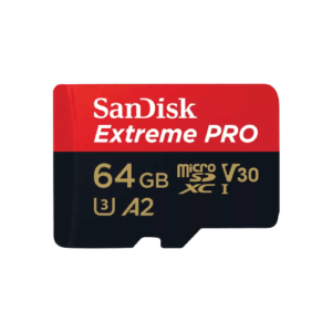 כרטיס זיכרון Extreme Pro microSDXC 200MB/s עם יכולות העברה וקריאה מהירות בעל דירוג A2 מבית SanDisk.