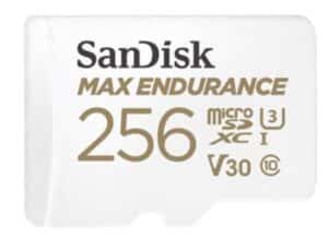 כרטיס זכרון כרטיס זכרון מבית Sandisk בנפח 256GB.