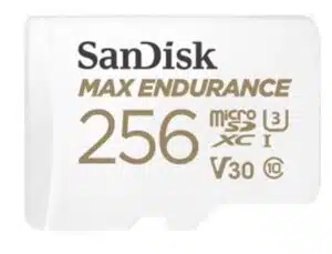 כרטיס זכרון כרטיס זכרון מבית Sandisk בנפח 256GB.