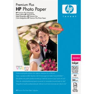 נייר פוטו גלוס, 280 גרם, גודל A4, חב'-20, HP