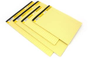 בלוק  צהוב 50 דף  A-4  שורה  -  מחיר ליחידה , מגיע במארז 10 יח