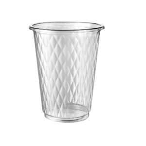 כוס פלסטיק דגם יהלום 1/1000 250 ממ