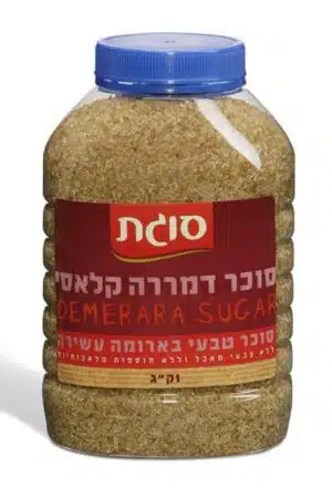 סוכר חום 1 ק"ג בצנצנת