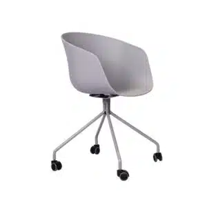 כסא אירוח - דגם קתרין פלסטיק עם גלגלים