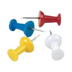 נעצים צבעוניים ללוח שעם