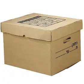 קרטון לארכיב עם/בלי מכסה