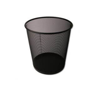 פח אשפה רשת מתכת שחור