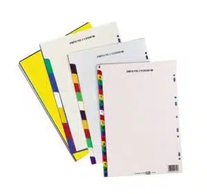 חוצצים פלסטיק צבעונים