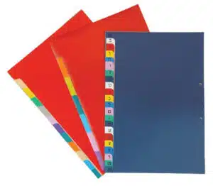 חוצצים פלסטיק צבעונים עבים במיוחד