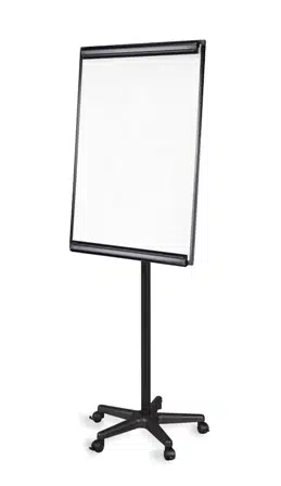 לוח פליפצארד נייד על גלגלים