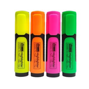 טוש הדגשה ג'וב - מגוון צבעים מארז 10 מצבע