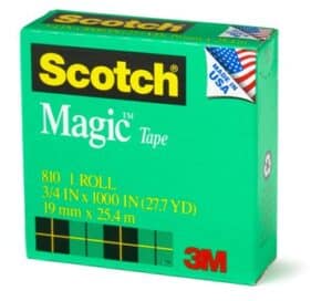 סלוטייפ לא נראה בצילום 3/4 36 3M