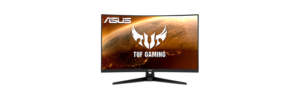מסך מחשב גיימינג קעור 32'' Asus TUF VG328H1B FreeSync Premium VA 1ms 165Hz - צבע שחור שלוש שנות אחריות ע"י יבואן הרשמי