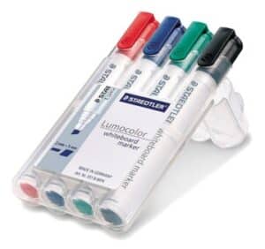 סט ללוח מחיק שטדלר 4 צבעים