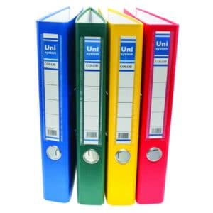 קלסר מהודר גב 5 פוליו אנגלית  מצופה פלסטיק