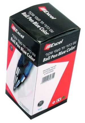 עט כדורי חד פעמי שקוף 50 בחב'