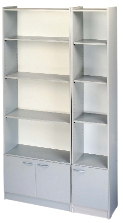 כוננית מדפים עם דלתות 505