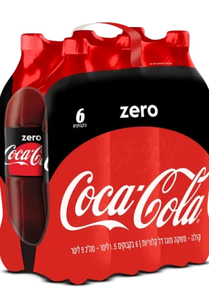 קוקה קולה 1.5 זירו 6 יח