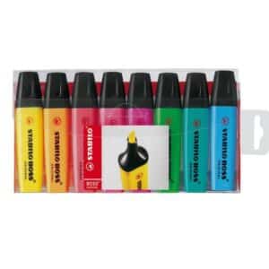 טוש הדגשה סטבילו 8 יח׳ בחבילה