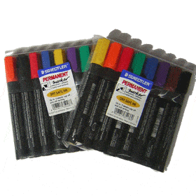 סט טוש 8 צבעים פרמננטי שטדלר