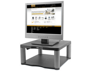 מעמד למסך מחשב Premium Monitor Riser Graphite - GETTER -TECH