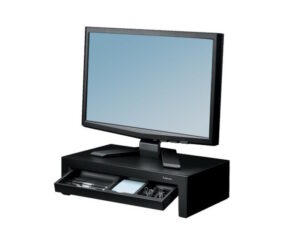 מעמד למסך מחשב עם מגירה Designer Suites™ Monitor Riser - GETTER -TECH