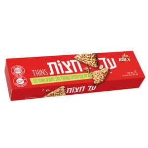 עד חצות THINS תחתית שוקולד חלב ואגוזי לוז 100 ג' עלית