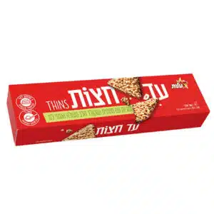 עד חצות THINS תחתית שוקולד חלב ואגוזי לוז 100 ג' עלית