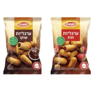 ערגליות אוסם 300 גרם בטעמים תות/ שוקולד
