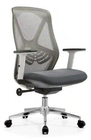 כיסא ארגונומי מדגם B908 K גוף לבן