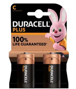 זוג סוללות D פלוס DURACELL
