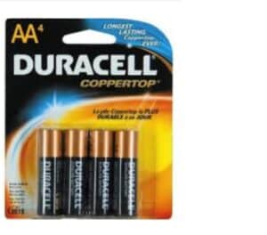 סוללות דורסל DURACELL AA סט 4 יחידות