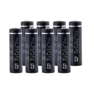 שמונה סוללות נטענות GP ReCyko C82100 AA MINH