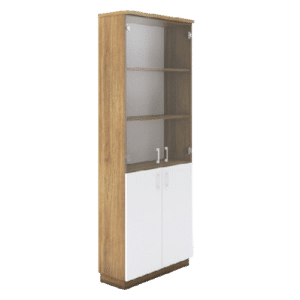 ארון משולב דלתות זכוכית