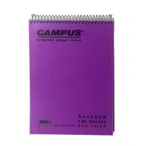 בלוק ספירלה פלסטיק קמפוס A4 שורה/משובץ