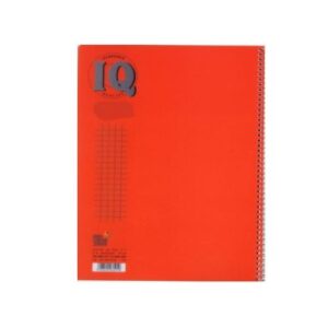 מחברת ספירלה  כריכה פלסטיק A4 משובץ 72 דף