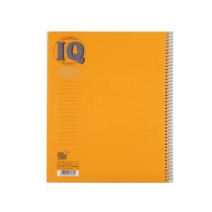 מחברת ספירלה  כריכה פלסטיק A4 שורה 72 דף