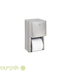 מתקן נייר טואלט מעוגל כפול