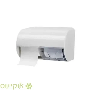מתקן לנייר טואלט אופקי כפול מפלסטיק