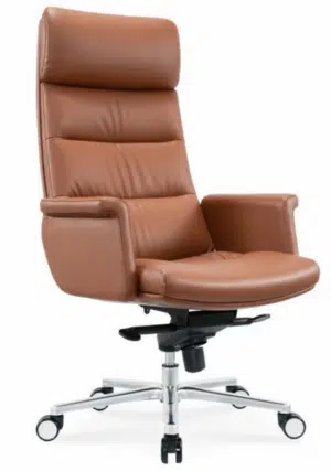 כסא מנהל ארגונומי מדגם A857 גוון קאמל / חום - פיוצ'ר