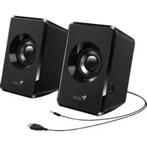 רמקולים למחשב Genius SP-HF180 בצבע עץ שחור
